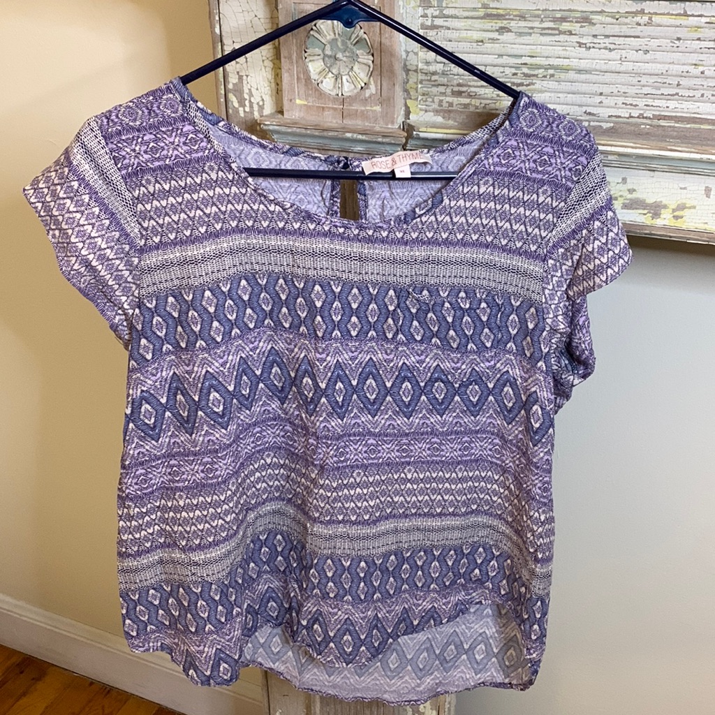 Purple Pattern Top